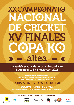 FEDE: Nacional de Cricket y Finales Copa KO