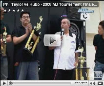 Phil Taylor vs Kubo - 2008 MJ Tournament Finals Part 2