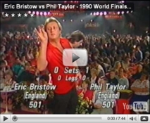 Eric Bristow vs Phil Taylor - 1990 World Finals Part 3