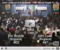 John Lowe vs Eric Bristow - 1987 World Finals Part 16