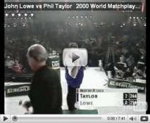 John Lowe vs Phil Taylor 2000 World Matchplay Quarter Finals Part 2