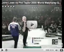 John Lowe vs Phil Taylor 2000 World Matchplay Quarter Finals Part 4