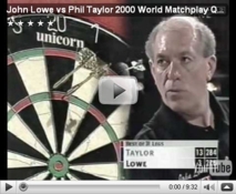 John Lowe vs Phil Taylor 2000 World Matchplay Quarter Finals Part 7